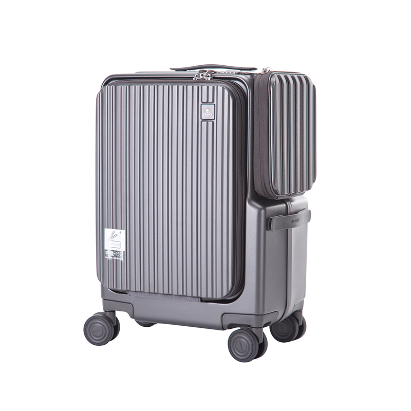 皇冠CROWN拉链铝框箱C-F5298H PC  单位：件 铁灰色 20寸